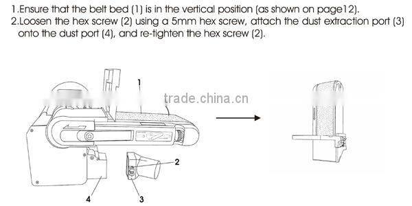 4" x 8" w/ Auto Dust Collection Combo Belt DIsc Sander