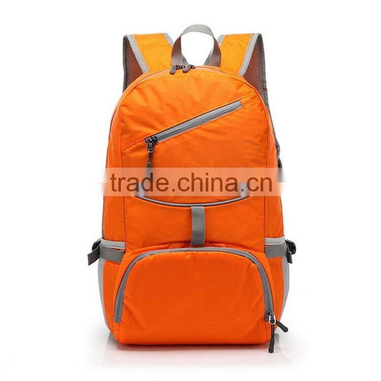 Fashionable LOGO OEM Foldable Nylon Backpack