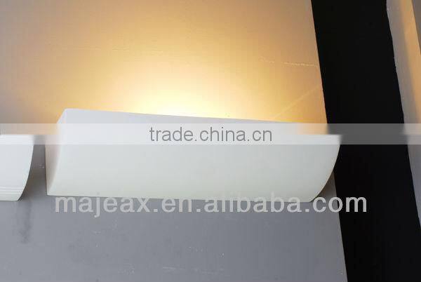 Decorative profile White Gypsum Plaster flexible wall light