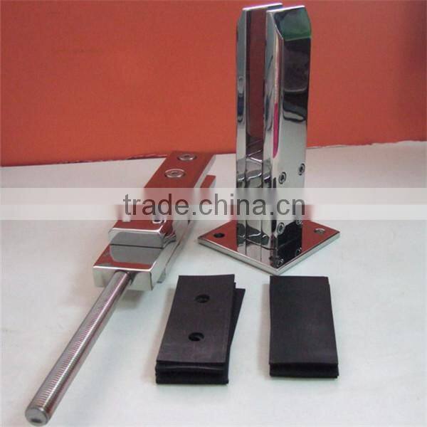 Safe square frameless glass spigot fitting