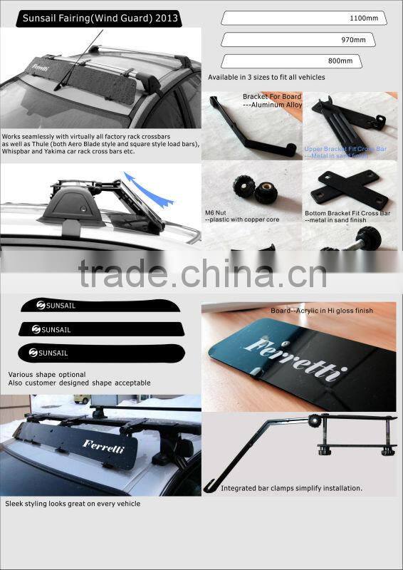 2016 new design Fairing Windguard Air Deflector for veriously cars