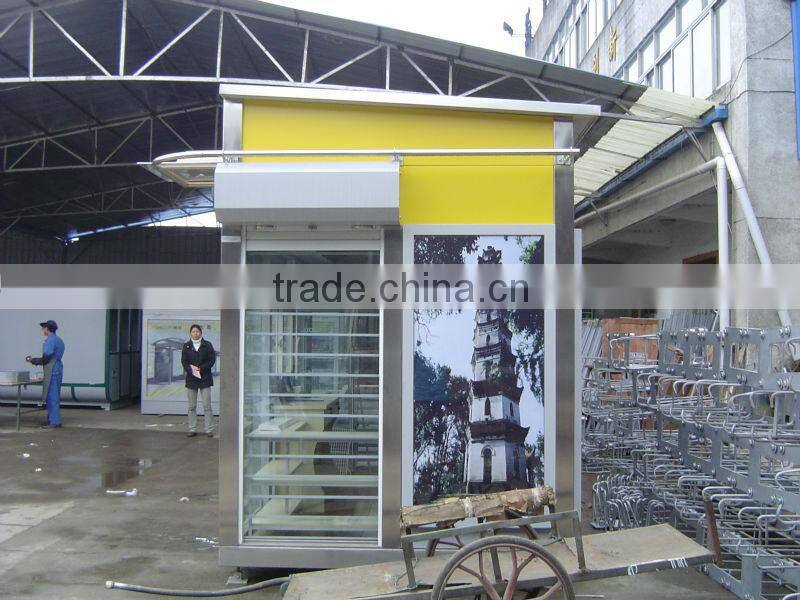 Outdoor elegant Fast food cart kiosk, Hot dog kiosk, Street food kiosk with free design