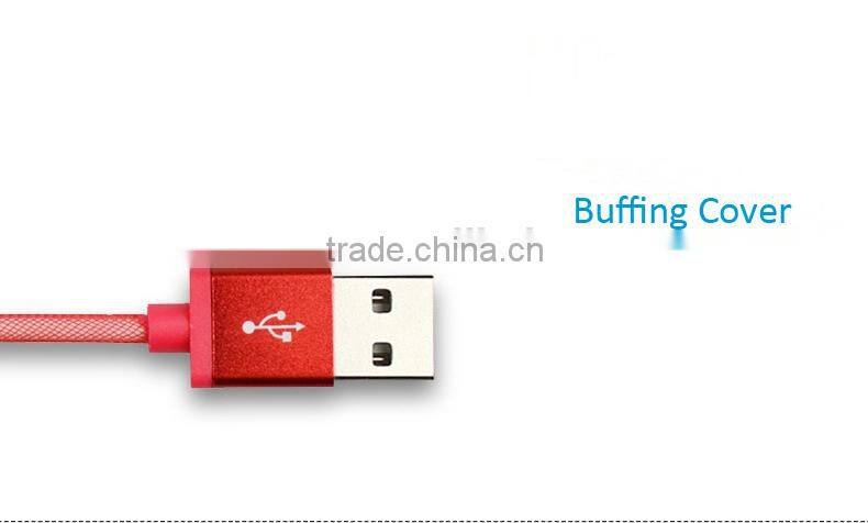 New design Micro USB cable stronger metal head fast charging &sync for Samsung USB cable