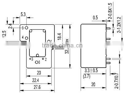 Automotive power relays mini PCB relay 5 pin 6 pin 12V 220V 30A WM690