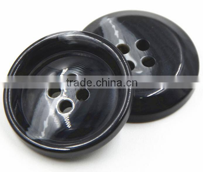 Sedex Audited Factory 2 Pillar Polyester Horn Button, Resin Horn Button