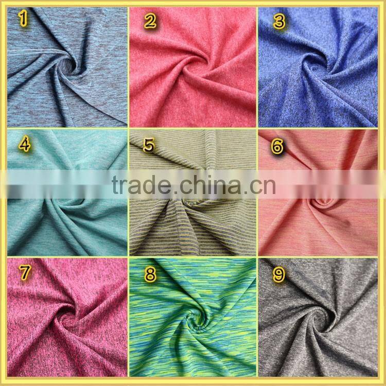 Alibaba supplier new arrival light weight space dye yarn textile for singlets