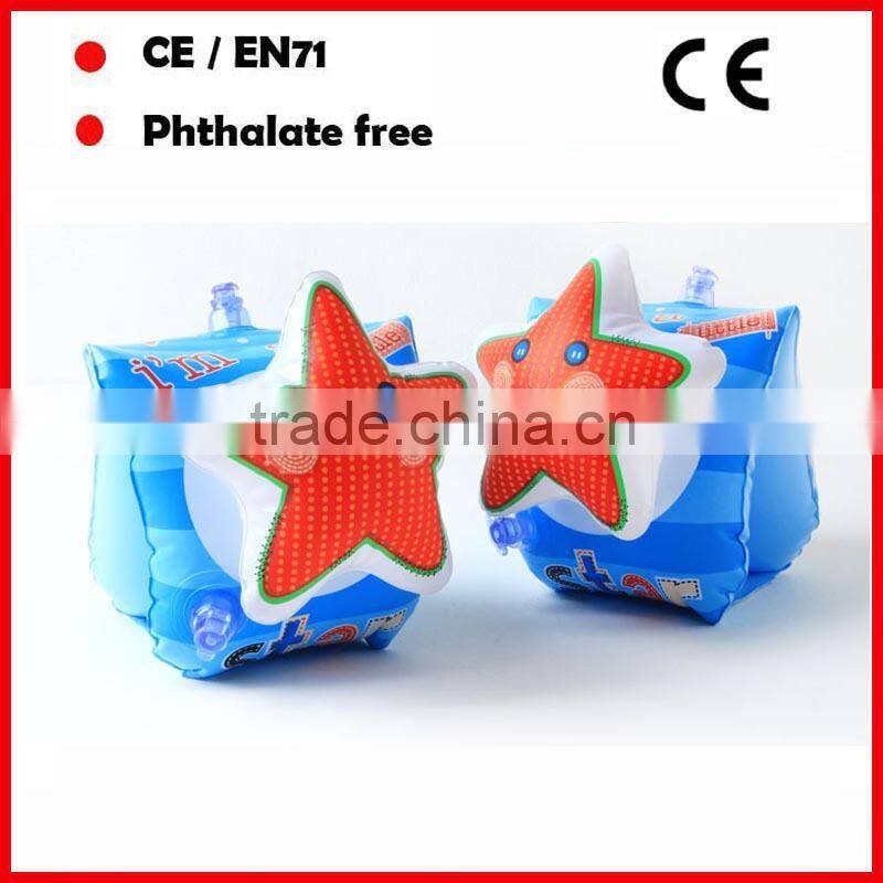 Kids PVC inflatable pool arm floats inflatable swimming arm rings