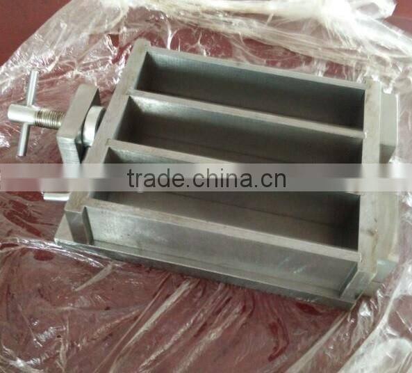 40*40*160mm Steel Three Gang Cement Mortar Prism Test Mould