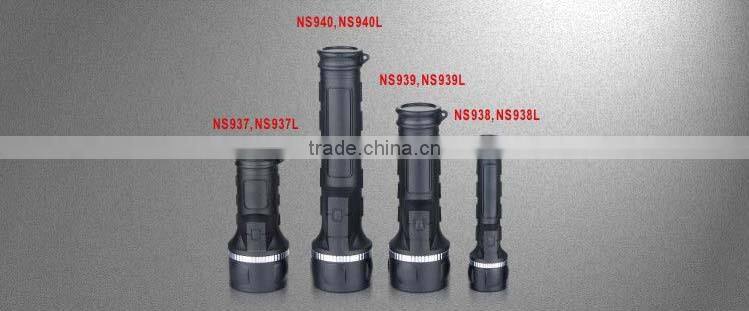 JF Series strong light flashlight ABS LED Plastic Flashlight Torch,best price plastic light torch,Rubberized LED torch plastic