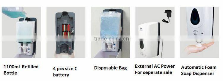 wholesale hands free plastic automatic soap dispenser