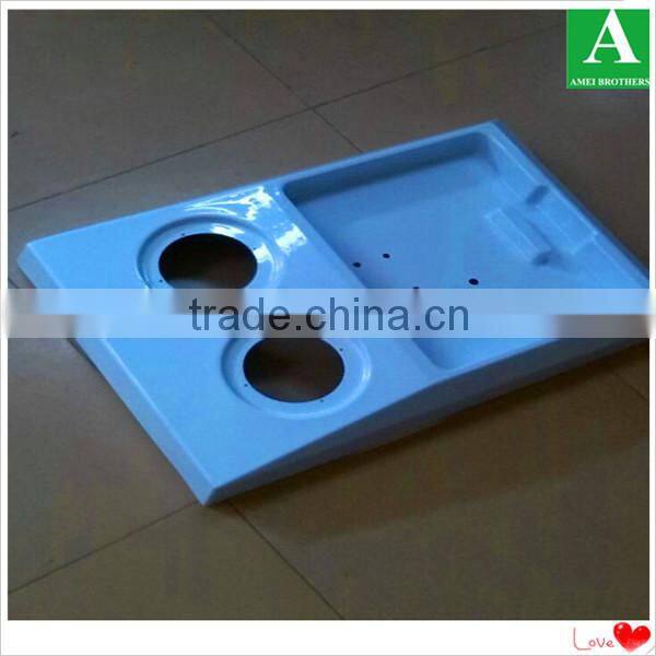 Custom made vacuum thermoform white ABS plastic machine shell