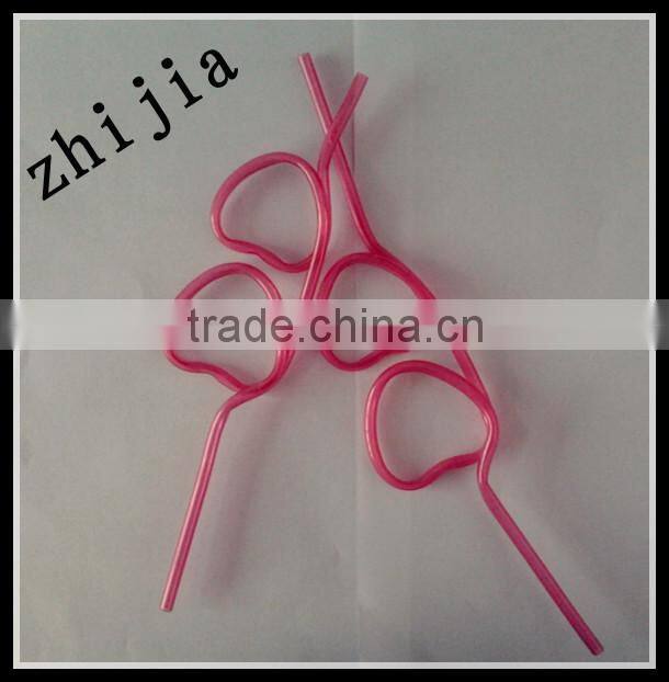 Colorful and different shaped party drinking straws