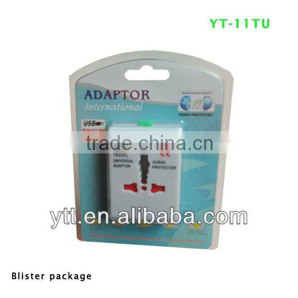 Worldwide Travel Adaptor With Usb Charger 5V 1A