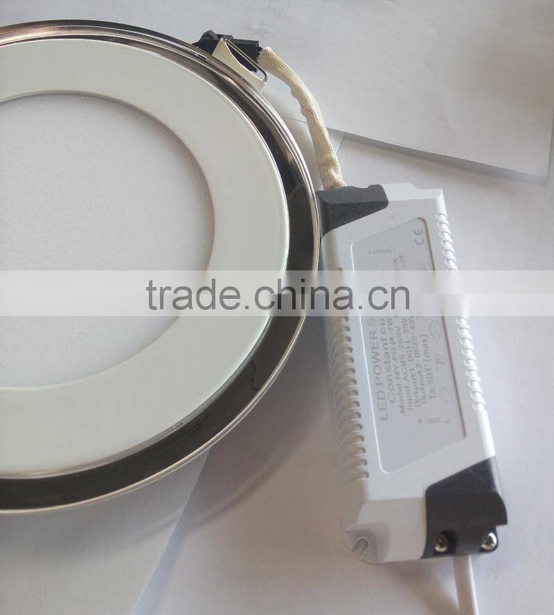 CE and ROHS Approval ultra thin round surface led panel light 3 mode