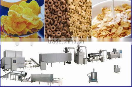 hot sale cereal process equipment/Extruded Breakfast cereal corn flake production equipment