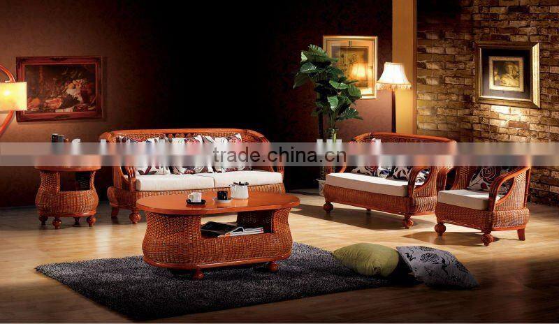 Fashionable Leisure Cane sofe table and chair set