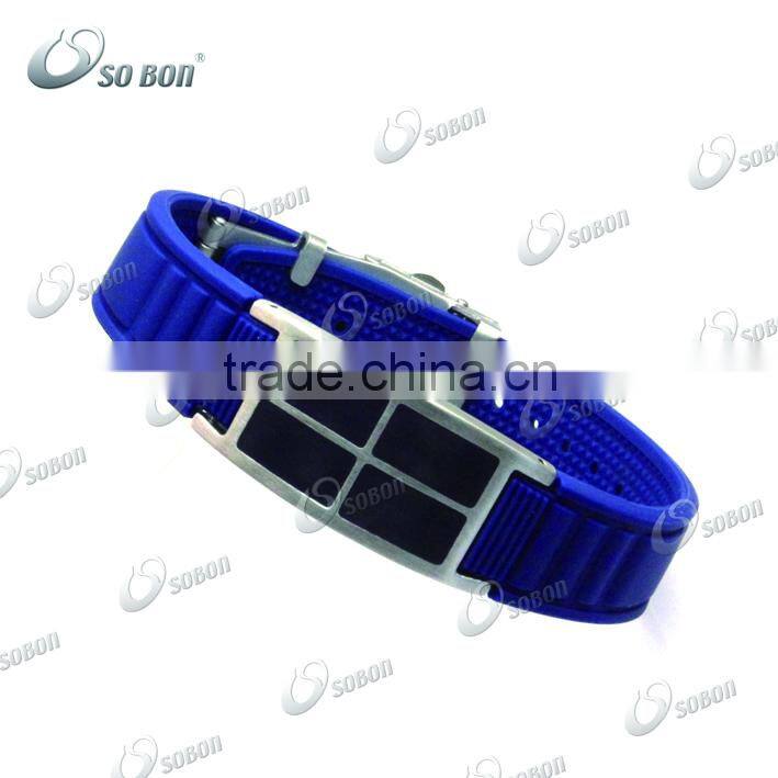 high demand products charms in europe custom silicone titanium bracelets with stainless steel buckle business gifts for women