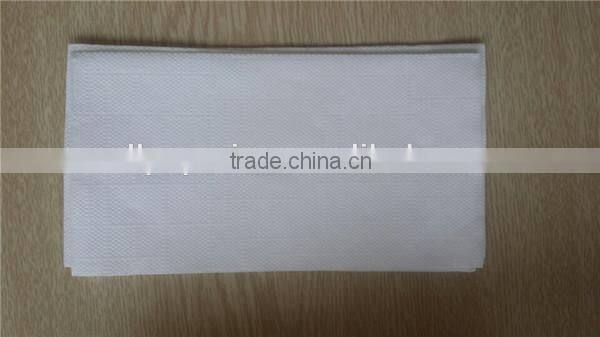 1/6 tall fold white print napkins