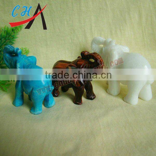 natural white turquoise gemstone animal carvings