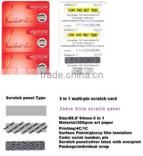 prepaid scratch off card