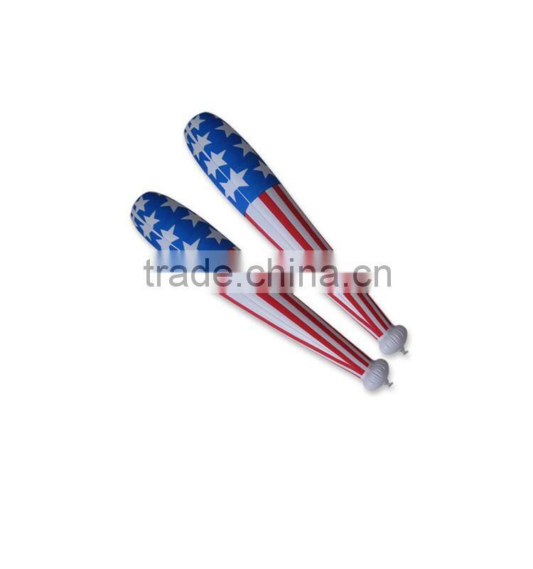 Cheapest High Quality inflatable stick toys,yellow inflatable baseball bat
