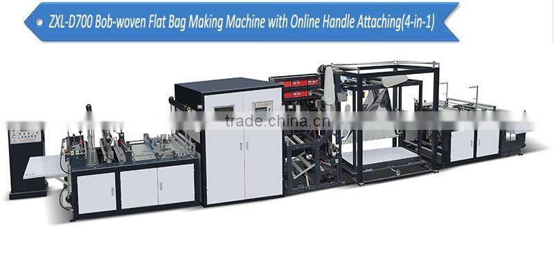 hot sales non woven flat bag and handle bag making machine eco bag making machine