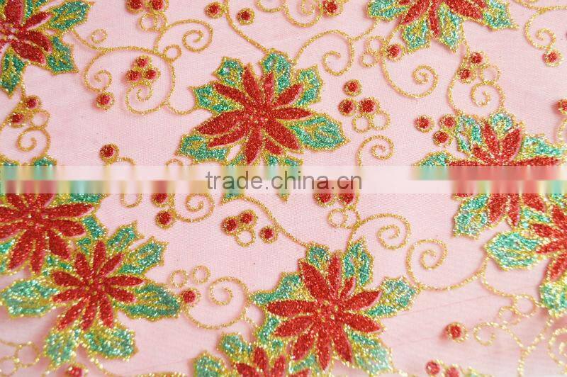Organdy Printed Fabric for Christmas Designs