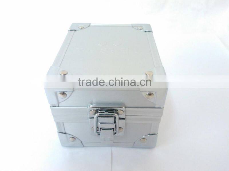 Aluminium Metal Watch Travel Case Jewellery Organiser Storage Display Box