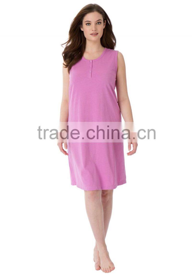 Wholesale Women's Cheap Night Dress Cotton Plus Size Summer Dress