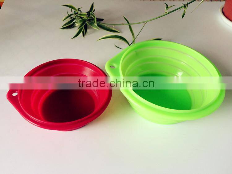 Pet folding bowl Necessary silica scaling out bowls Pet cat portable bowl