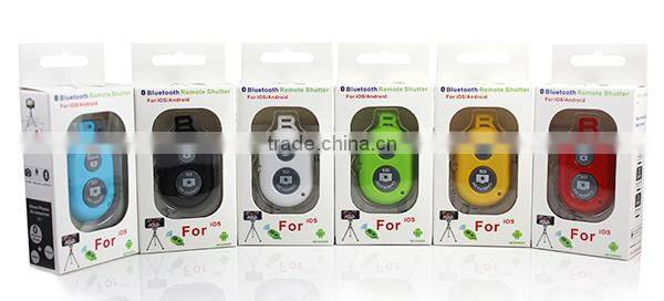 China manufacturer selfie bluetooth remote shutter, shutter release for tripod camera