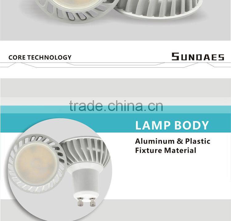 LED spotlight spotlight led 30 degree SMD5630 Aluminum GU10 led spotlight 2700K-6500K