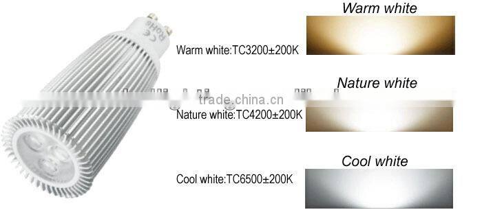 new 2014 CE SAA ROHS certificated led spotlight gu10 3x2w