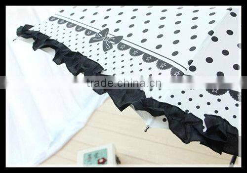 waterproof pu coated dot printed polyester fabric tafffeta umbrella fabric