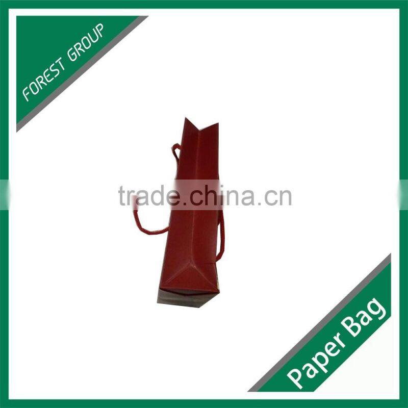 MANUFACTURER BROWN KRAFT PAPER SHOPPING BAG WITH HANDLE