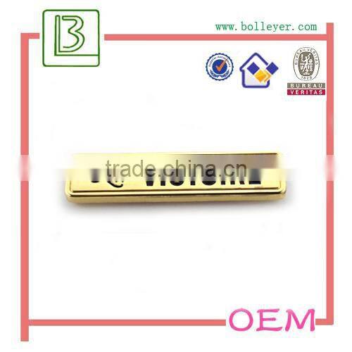 bag plate metal accessories for bags