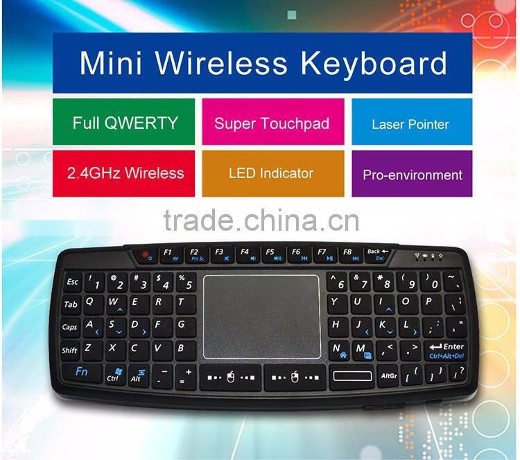 New Arrive Colored wireless gaming keyboard and mouse combo for laptop computer