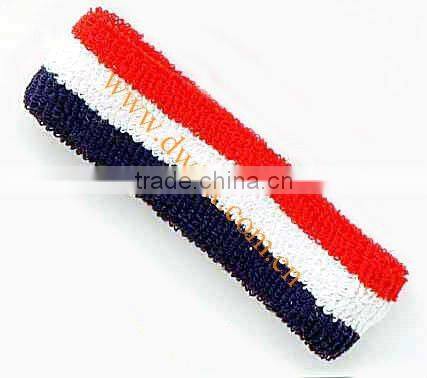Wholesale cheap sports sweat cotton wristband headband