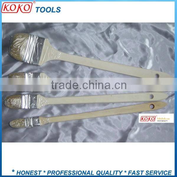koko08 wooden handle acrylic bristles copper ferrule angle radiator paint brush