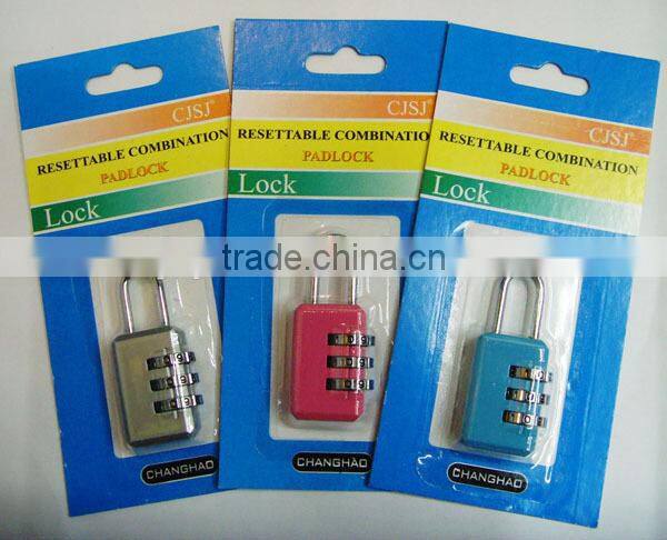 high quality travel luggage 4 dial combination lock safe