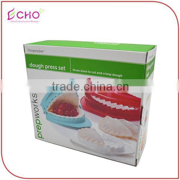 Hot Plastic 3 Pcs Dough Press Set for Dumpling Pasty