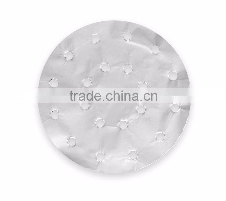 High quality aluminium foil pan steamer mat food plate dim sum paper