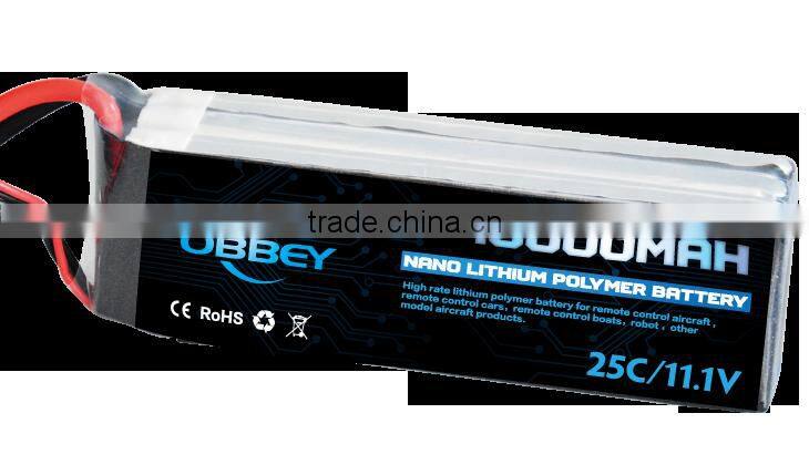 25C 3S Lipo Battery 11.1V 10000mAh for Hobby Model