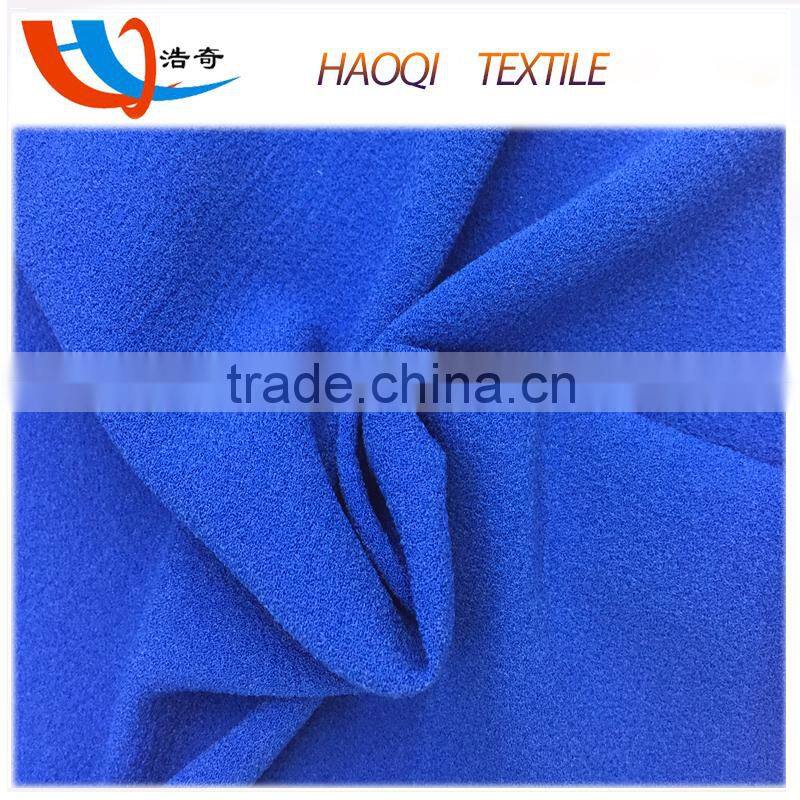 rich Drape 100% polyester woven moss crepe fabric