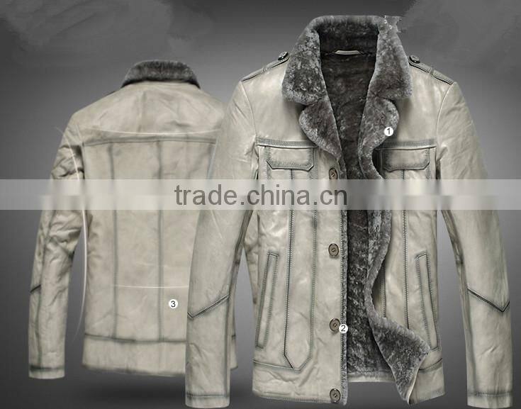 2015 Latest design mens PU OEM jacket