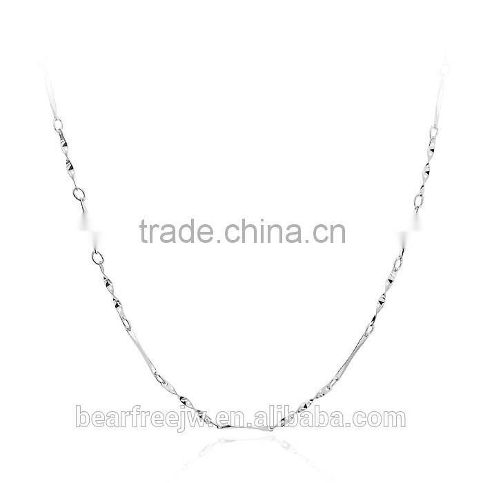 Custom 925 Sterling Silver Twisted neck Link chain Necklace Width 1.2mm, Matching Chain for Pendant