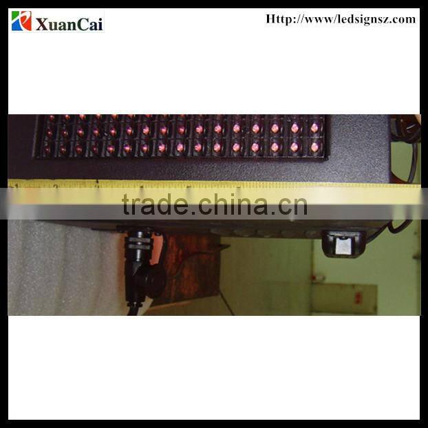 Outdoor double sides Red color RF wireless communication P10-16x96R LED advertising screen price