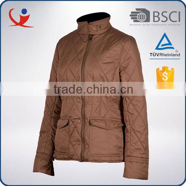 OEM wholesale luxury waterproof nolon winter womens jackets coats