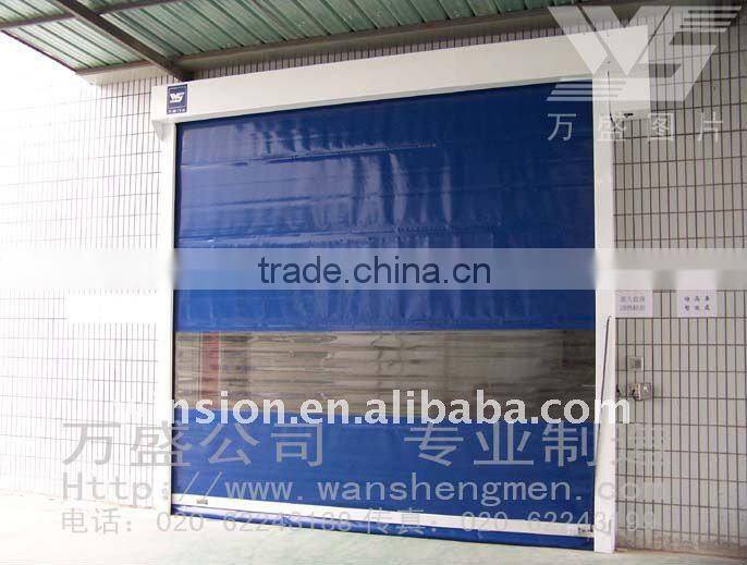 Industrial plastic folding stack door