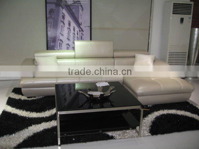 high quality modern leather pearly-lustre leather sofa